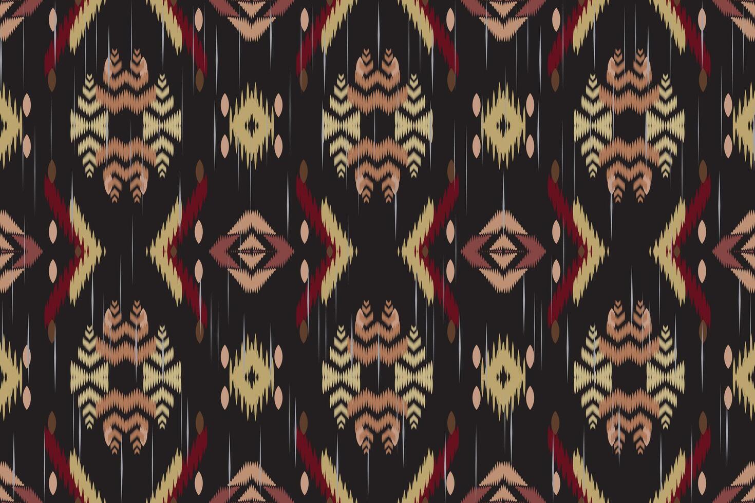 ikat floral cachemir bordado en blanco fondo.ikat étnico oriental modelo tradicional.azteca estilo resumen vector ilustración.diseño para textura,tela,ropa,envoltura,decoración,bufanda,alfombra