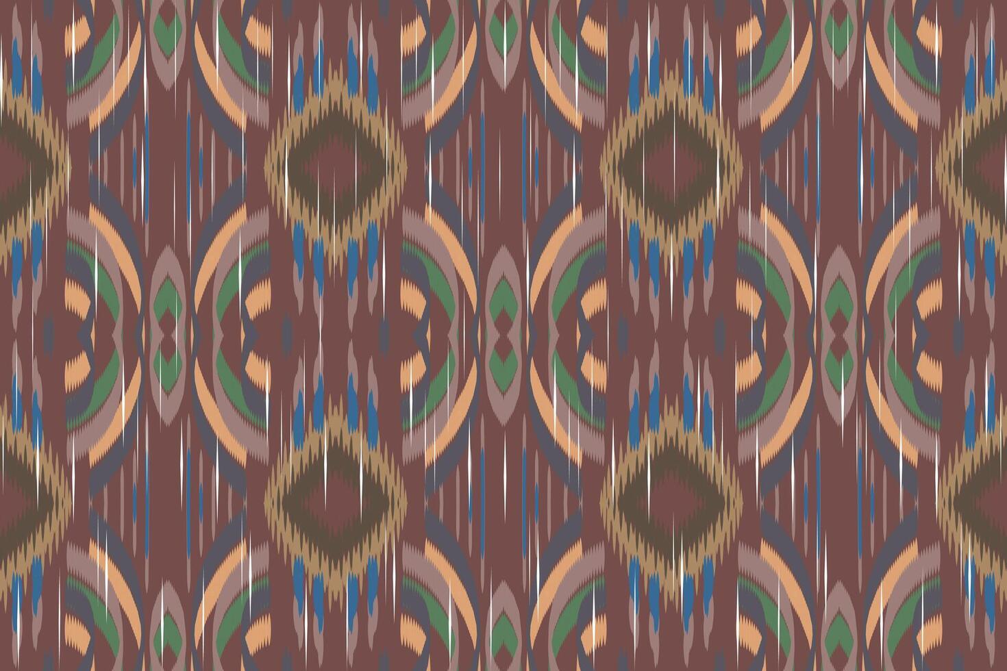 Ikat Paisley Embroidery on the Fabric in Indonesia,india and Asian countries.geometric Ethnic Oriental Seamless pattern.aztec Style. illustration.design for Texture,fabric,clothing,wrapping,carpet. vector