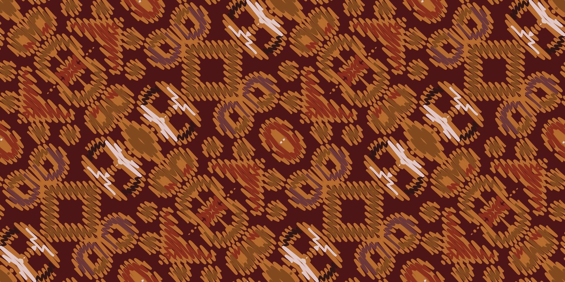 Corbata colorante modelo sin costura pañuelo impresión seda motivo bordado, ikat bordado vector diseño para impresión frontera bordado antiguo Egipto