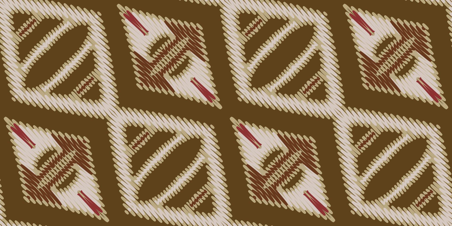Ikat Floral Paisley Embroidery on White background.ikat Ethnic Oriental Pattern traditional.aztec Style Abstract Vector illustration.design for Texture,fabric,clothing,wrapping,decoration,scarf,carpet