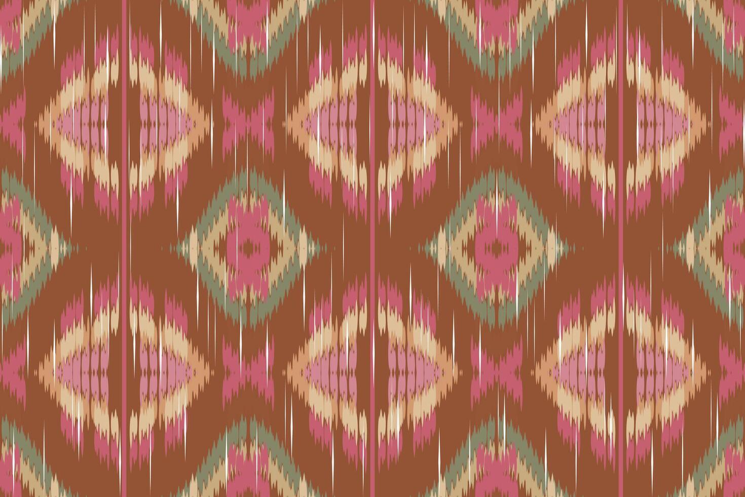 ikat cachemir bordado en el tela en indonesia, india y asiático países.geométricos étnico oriental sin costura patrón.azteca estilo. ilustración.diseño para textura,tela,ropa,envoltura,alfombra. vector