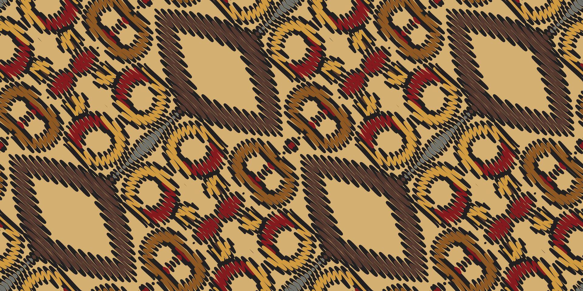 barroco modelo sin costura pañuelo impresión seda motivo bordado, ikat bordado vector diseño para impresión indonesio batik motivo bordado nativo americano kurta Mughal diseño