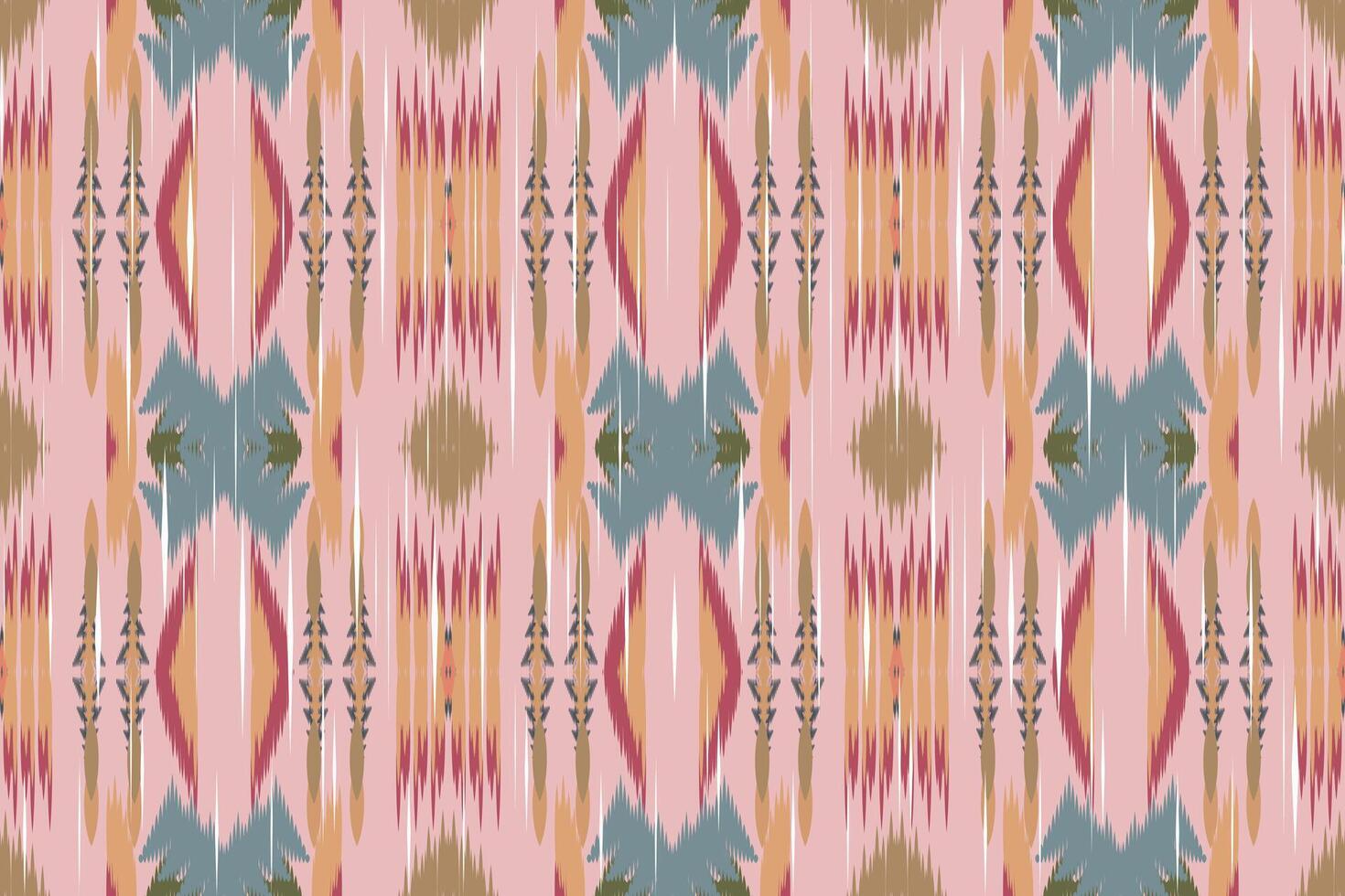 ikat floral cachemir bordado en blanco fondo.ikat étnico oriental modelo tradicional.azteca estilo resumen vector ilustración.diseño para textura,tela,ropa,envoltura,decoración,bufanda,alfombra