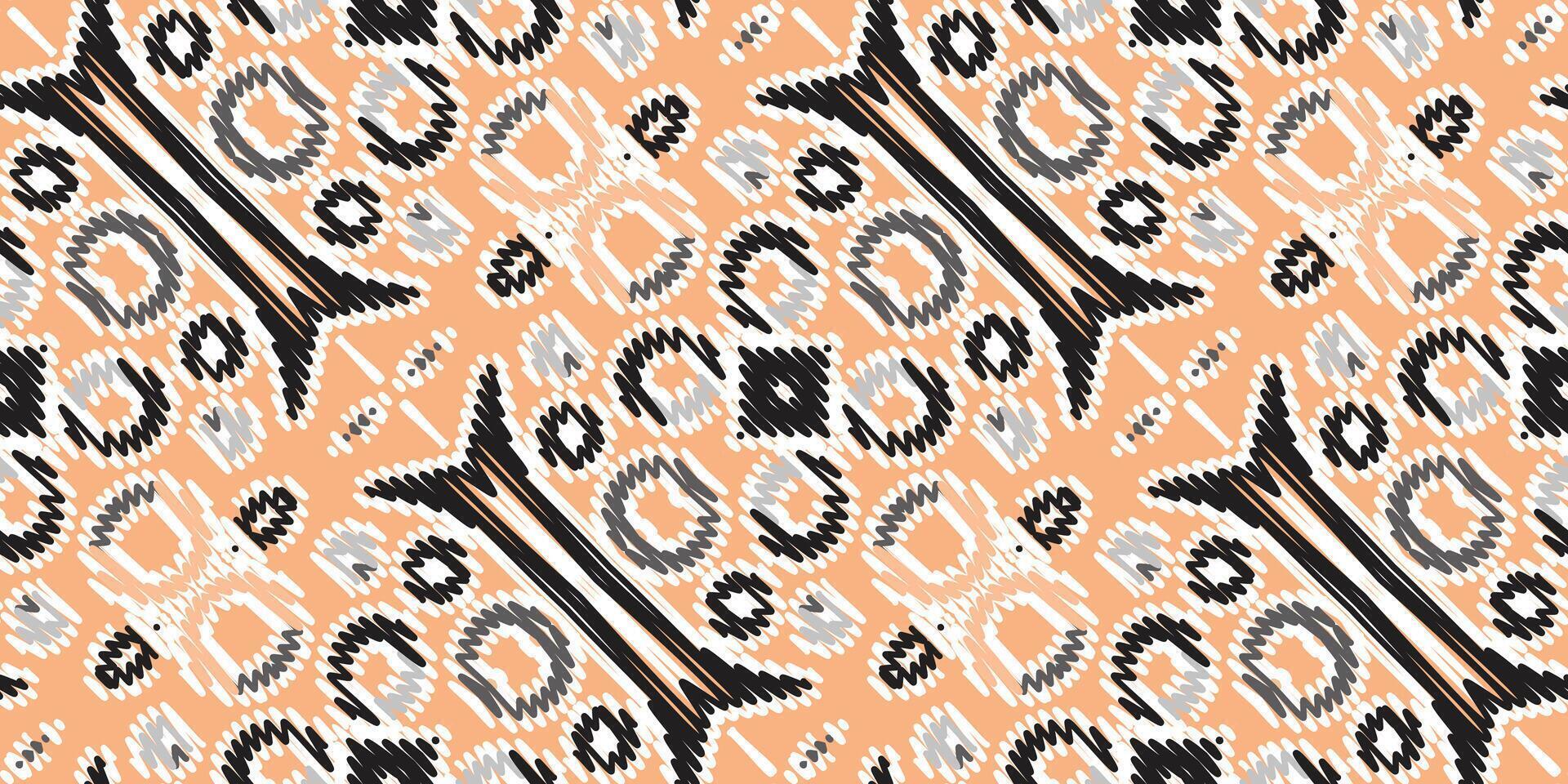 Corbata colorante modelo sin costura pañuelo impresión seda motivo bordado, ikat bordado vector diseño para impresión textura tela sari sari alfombra. kurta vector patola sari
