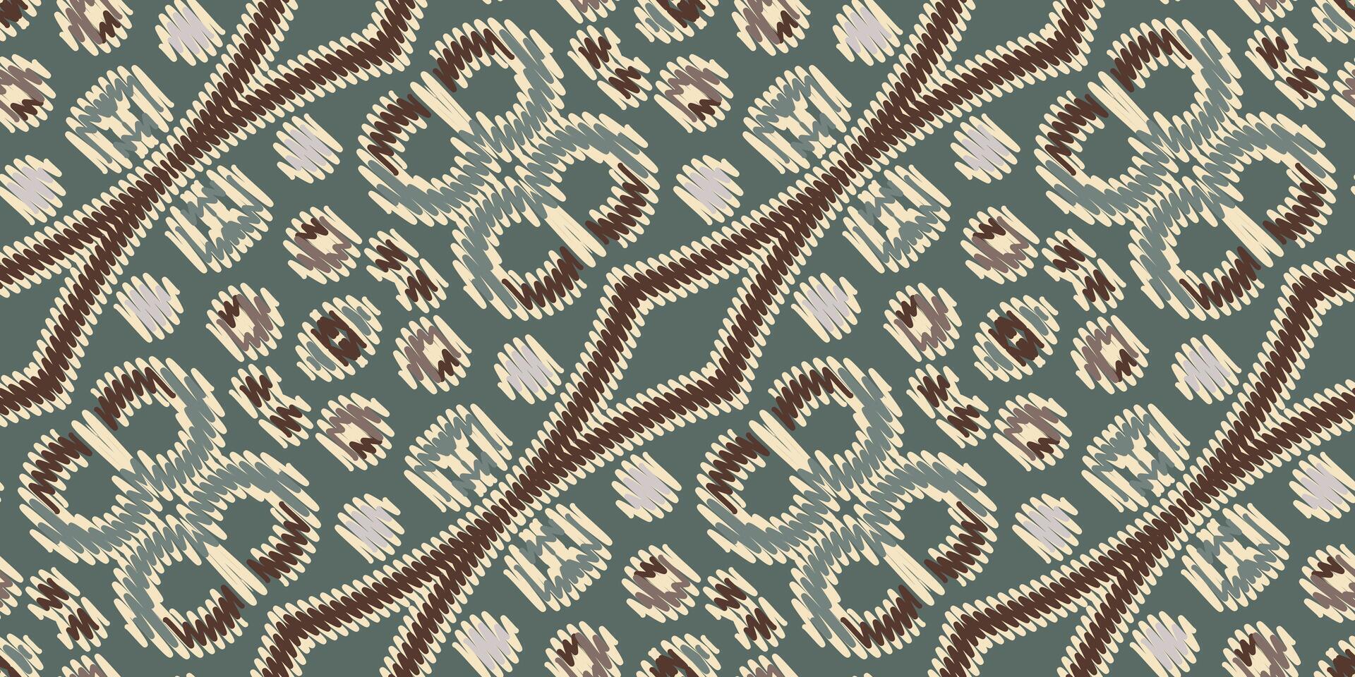 African Ikat Paisley Embroidery. Geometric Ethnic Oriental Seamless Pattern Traditional Background. Aztec Style Abstract Vector Illustration. Design for Texture, Fabric, Clothing, Wrapping, Carpet.