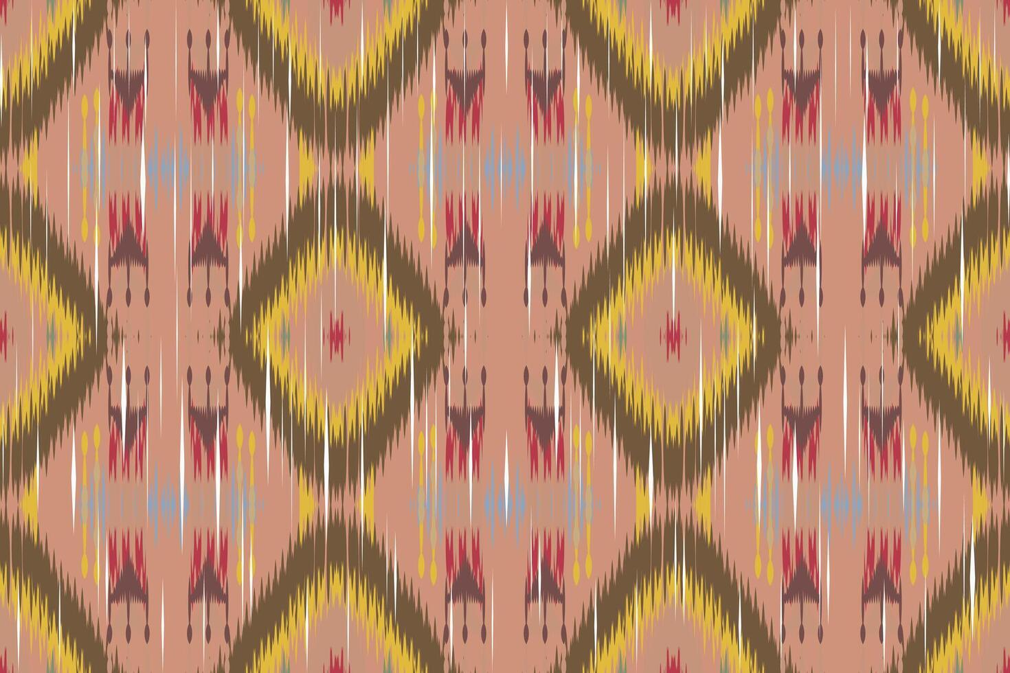 ikat cachemir bordado en el tela en indonesia, india y asiático países.geométricos étnico oriental sin costura patrón.azteca estilo. ilustración.diseño para textura,tela,ropa,envoltura,alfombra. vector