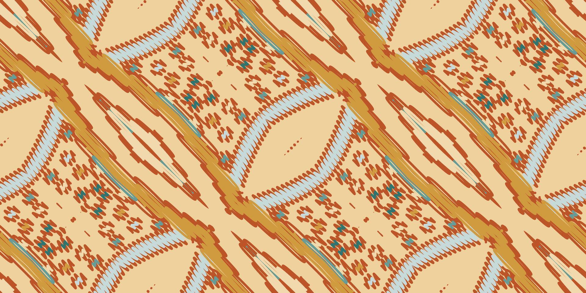 africano ikat cachemir bordado. geométrico étnico oriental sin costura modelo tradicional antecedentes. azteca estilo resumen vector ilustración. diseño para textura, tela, ropa, envase, alfombra.