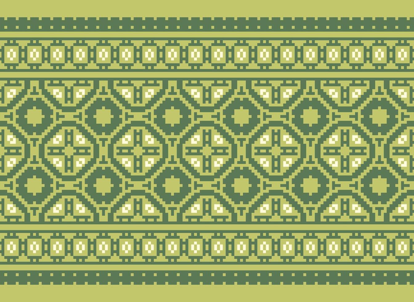 Ethnic Geometric Seamless Fabric Pattern Cross Stitch. Ikat Embroidery Oriental Pixel Pattern Cream Background. Abstract,vector,illustration. Texture,cross Stitch,scarf,decoration,motifs,wallpaper. vector