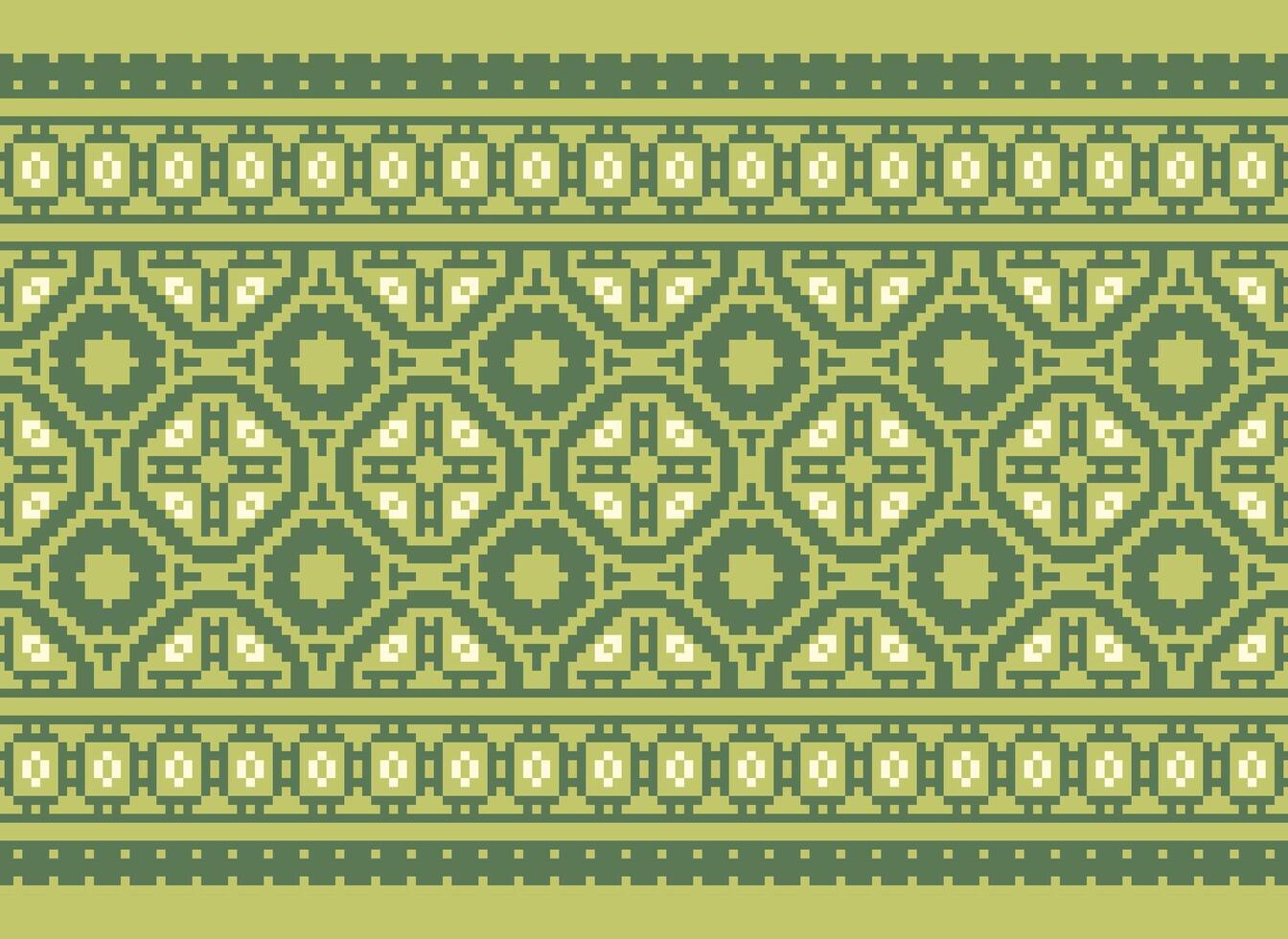 Ethnic Geometric Seamless Fabric Pattern Cross Stitch. Ikat Embroidery Oriental Pixel Pattern Cream Background. Abstract,vector,illustration. Texture,cross Stitch,scarf,decoration,motifs,wallpaper. vector