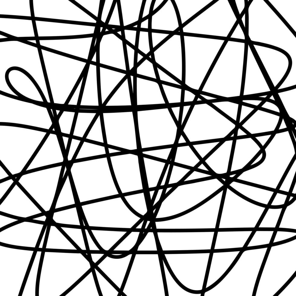 Scribble lines hand drawn vector