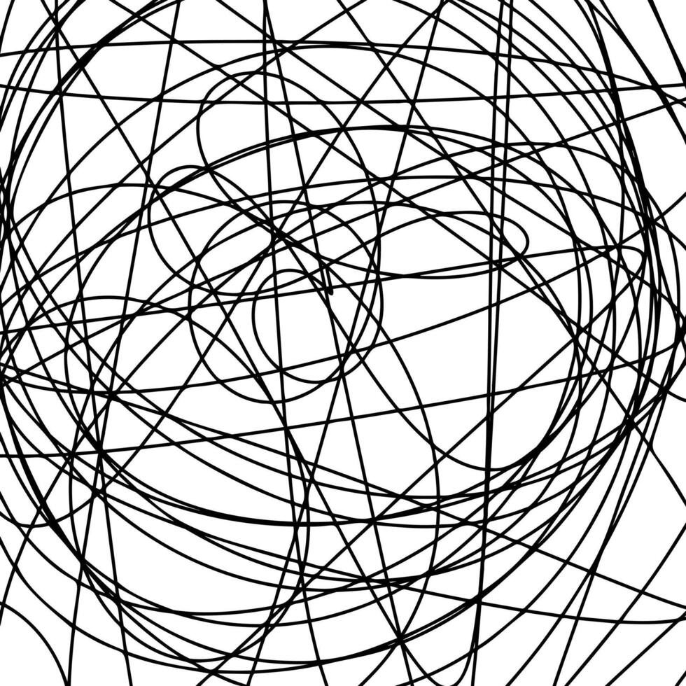 Scribble lines hand drawn vector