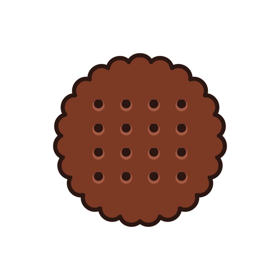 biscuit icon vector design template in white background