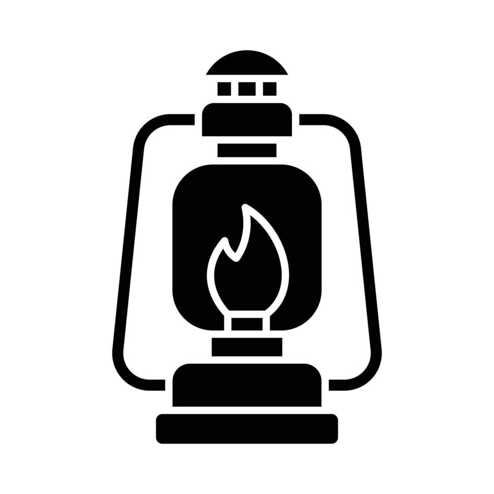 petróleo lámpara icono vector diseño modelo en blanco antecedentes