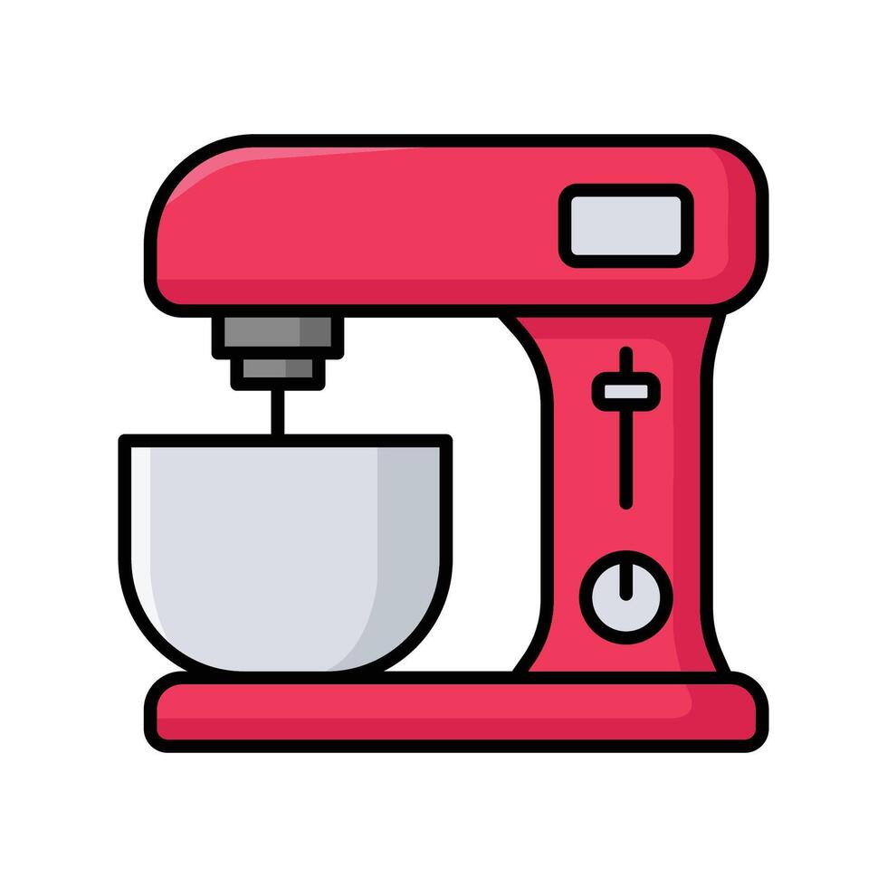 stand mixer icon vector design template in white background