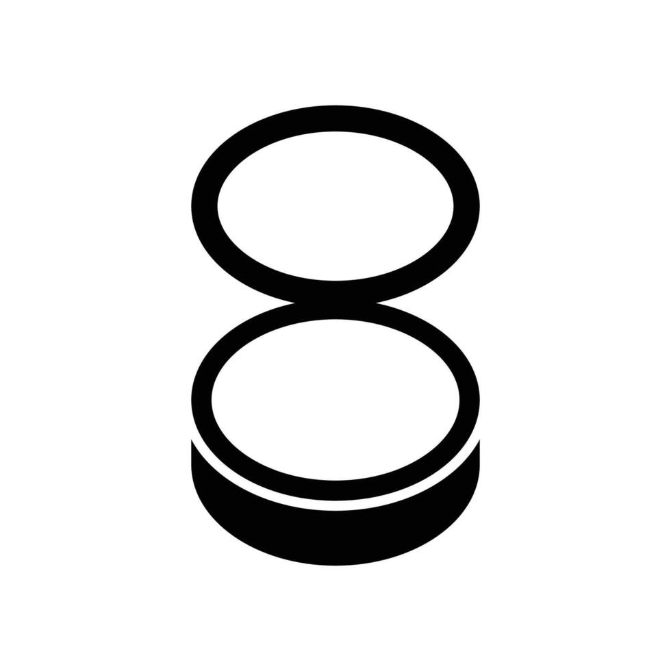 make up powder icon vector design template in white background