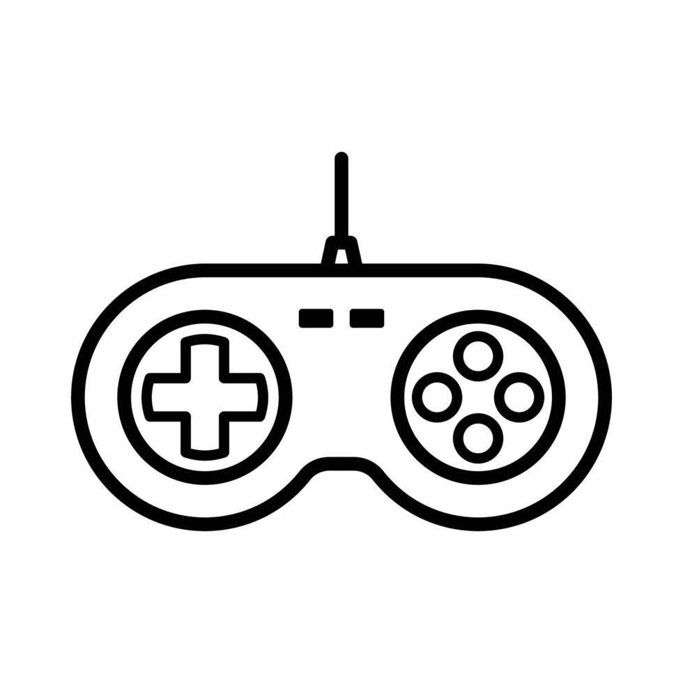 game controller icon vector design template in white background