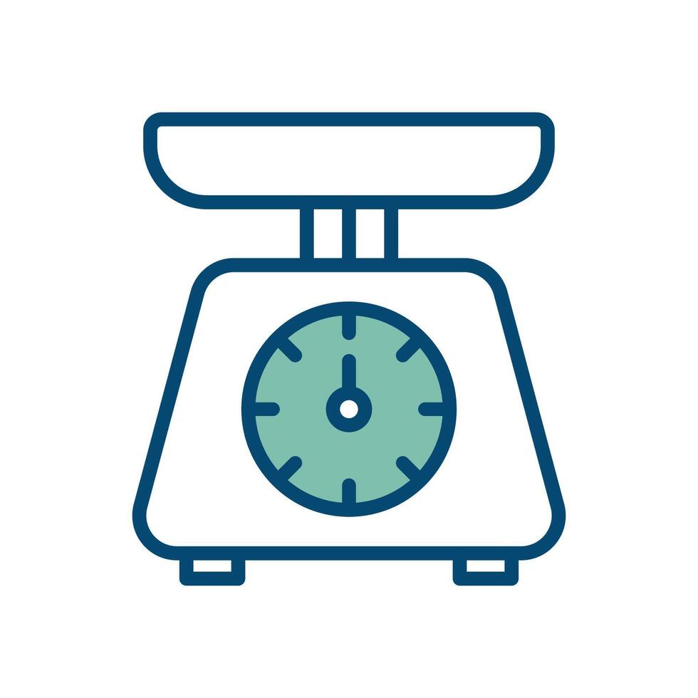 kitchen scale icon vector design template in white background