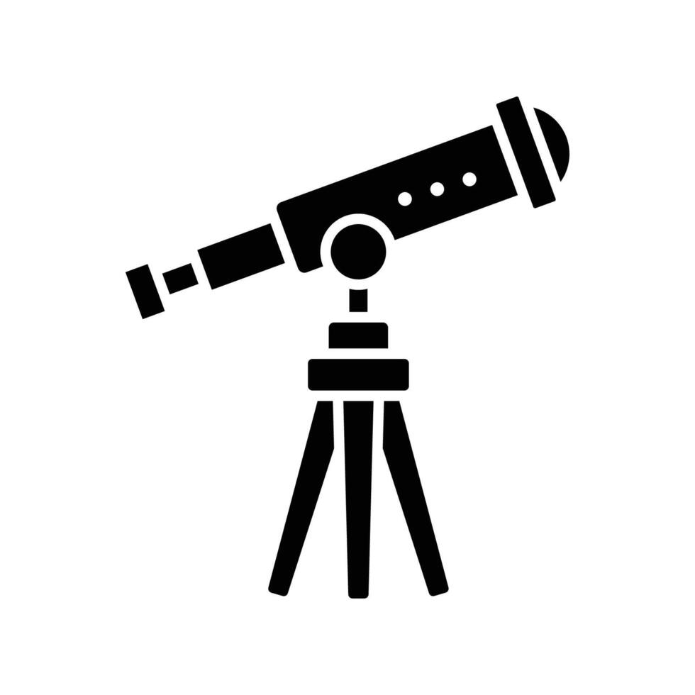 telescope icon vector design template in white background
