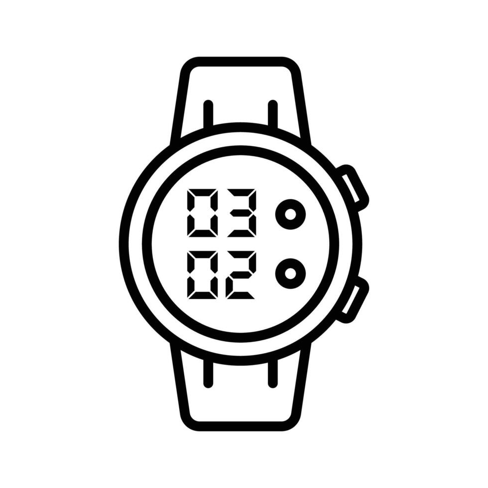 smart watch icon vector design template in white background