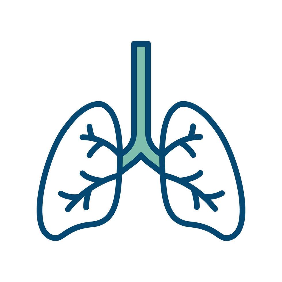 lungs icon vector design template in white background