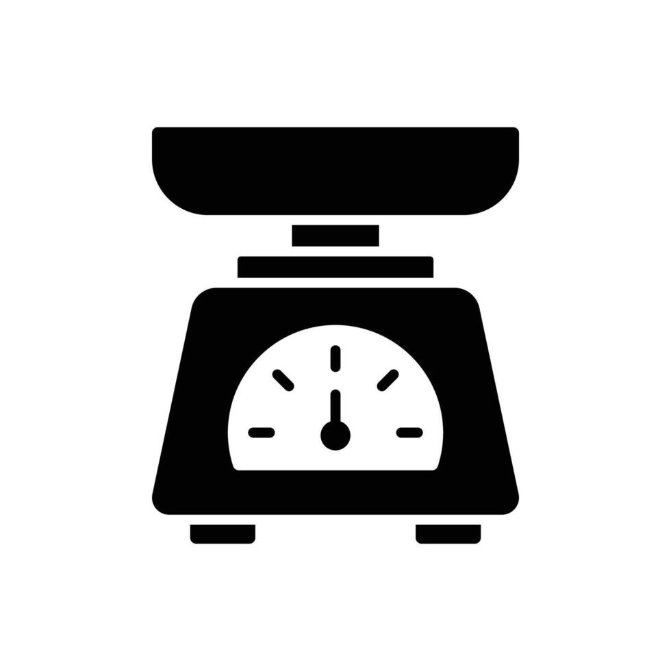 kitchen scale icon vector design template in white background