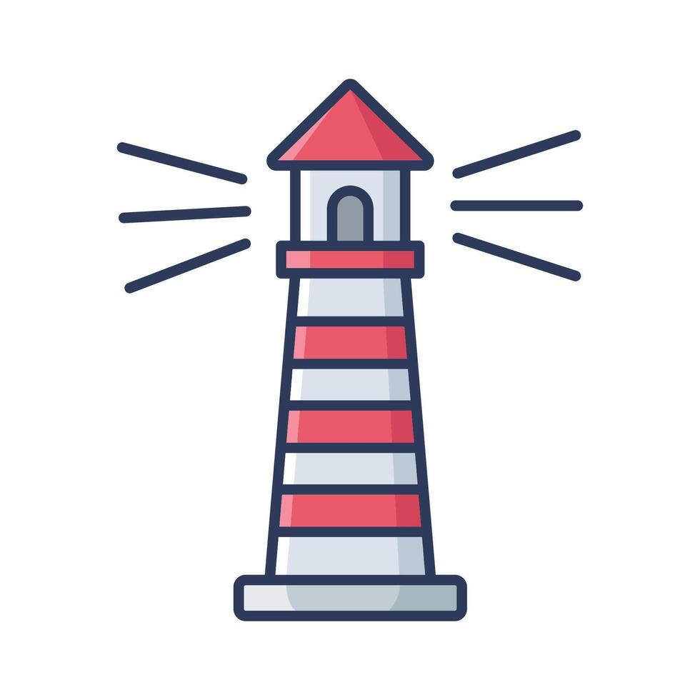 light house icon vector design template in white background