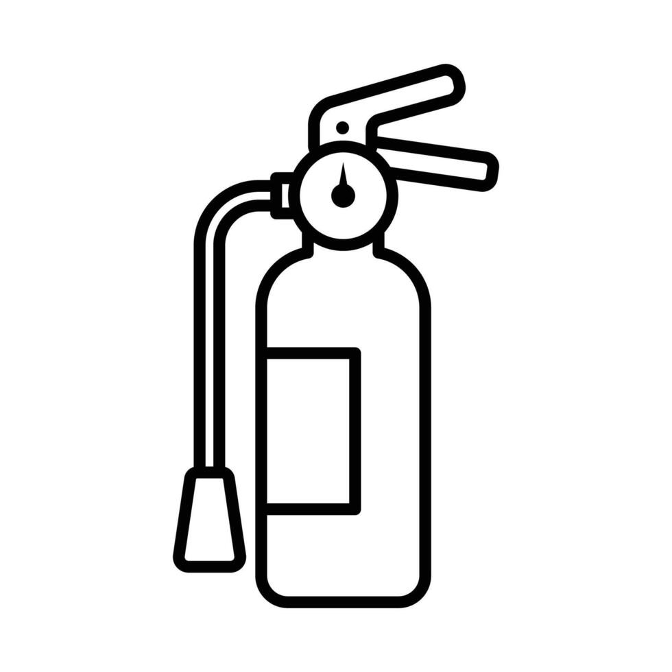 fire extinguisher icon vector design template in white background