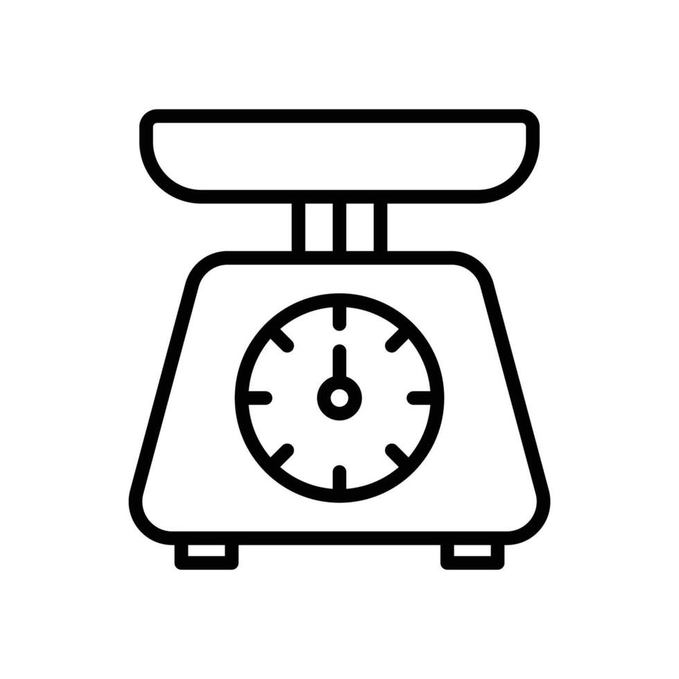 kitchen scale icon vector design template in white background