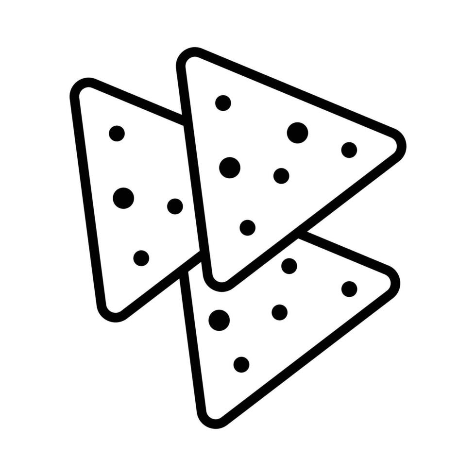 tortilla chips icon vector design template in white background