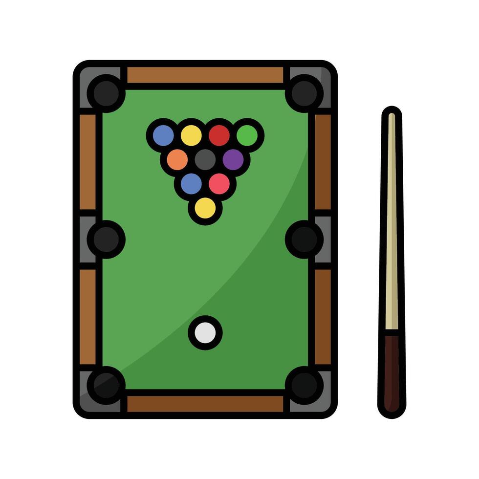 billiard table icon vector design template in white background