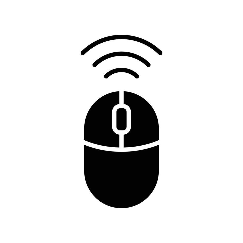 computer mouse icon vector design template in white background
