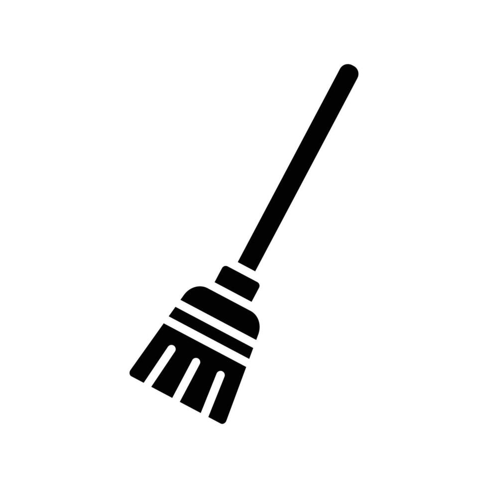 broom icon vector design template in white background