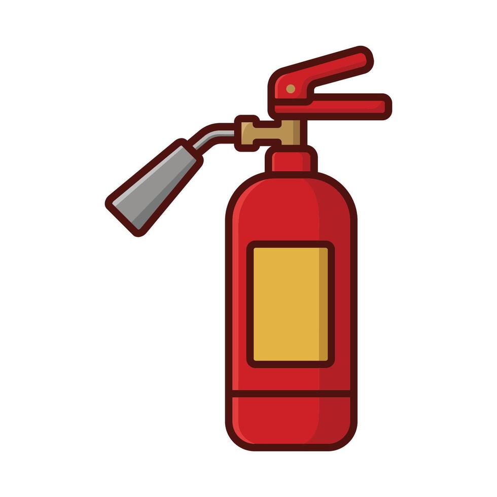 fire extinguisher icon vector design template in white background