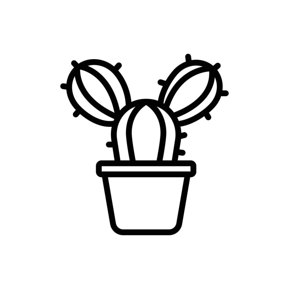 cactus icon vector design template in white background