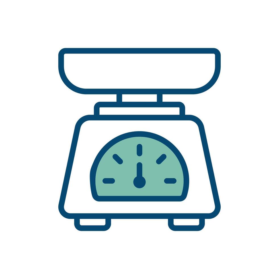 kitchen scale icon vector design template in white background