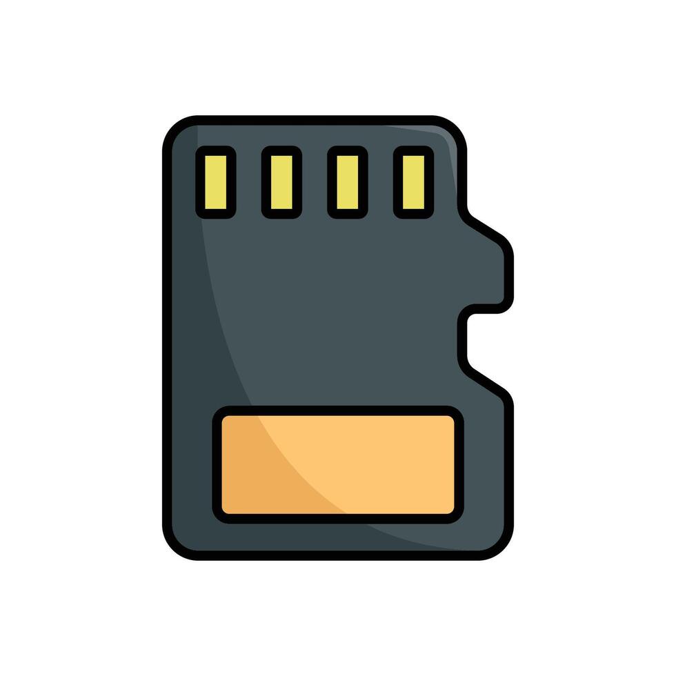 memoria tarjeta icono vector diseño modelo en blanco antecedentes