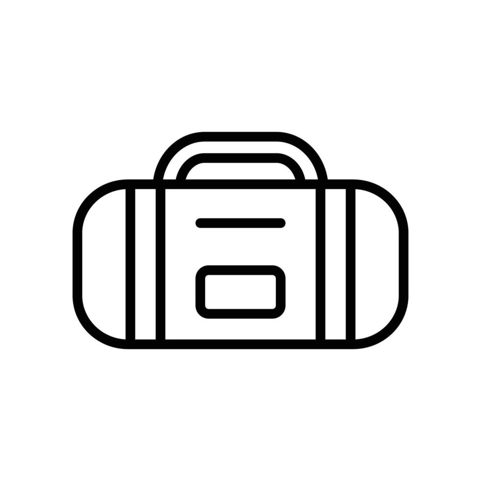 deporte bolso icono vector diseño modelo en blanco antecedentes