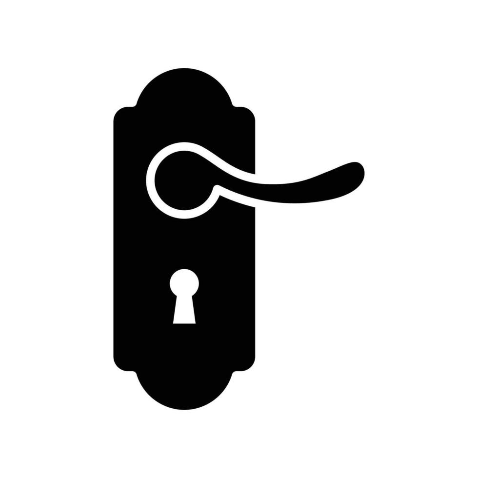 door handle icon vector design template in white background