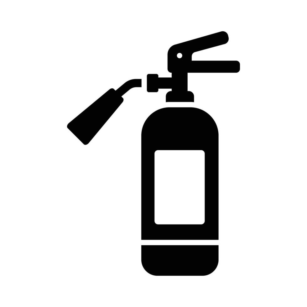 fire extinguisher icon vector design template in white background