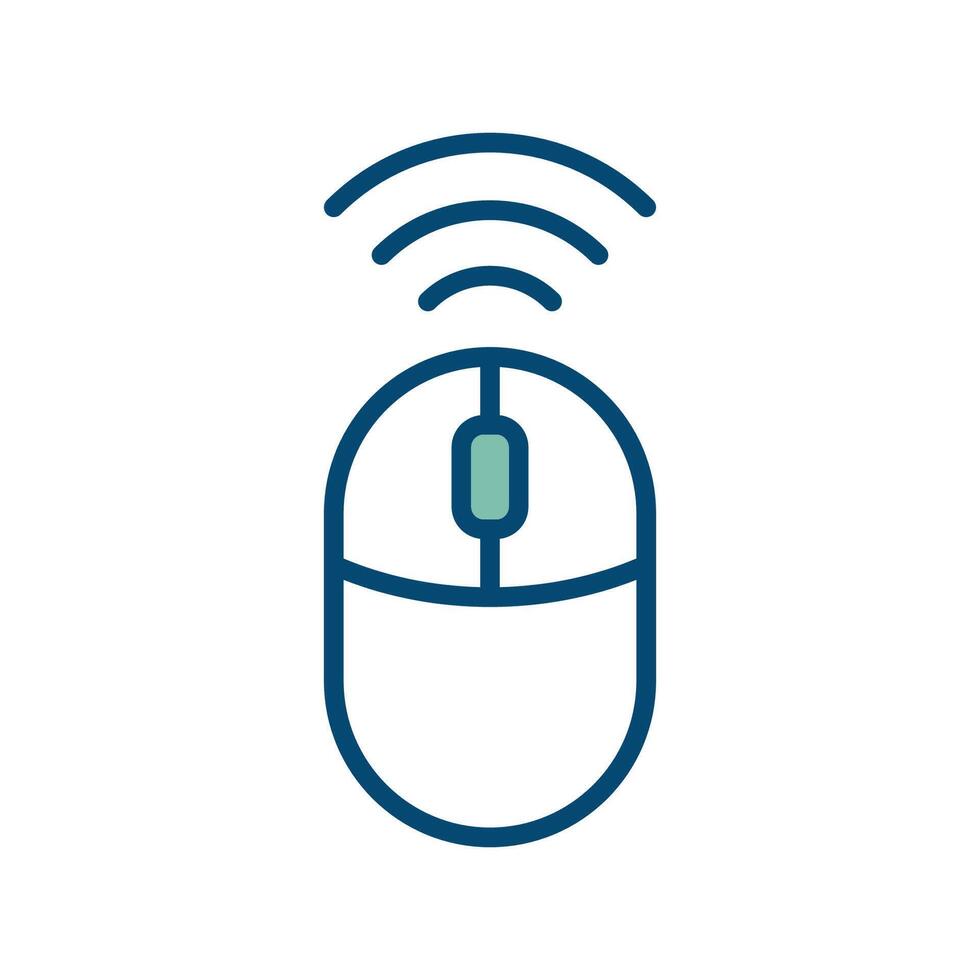 computer mouse icon vector design template in white background