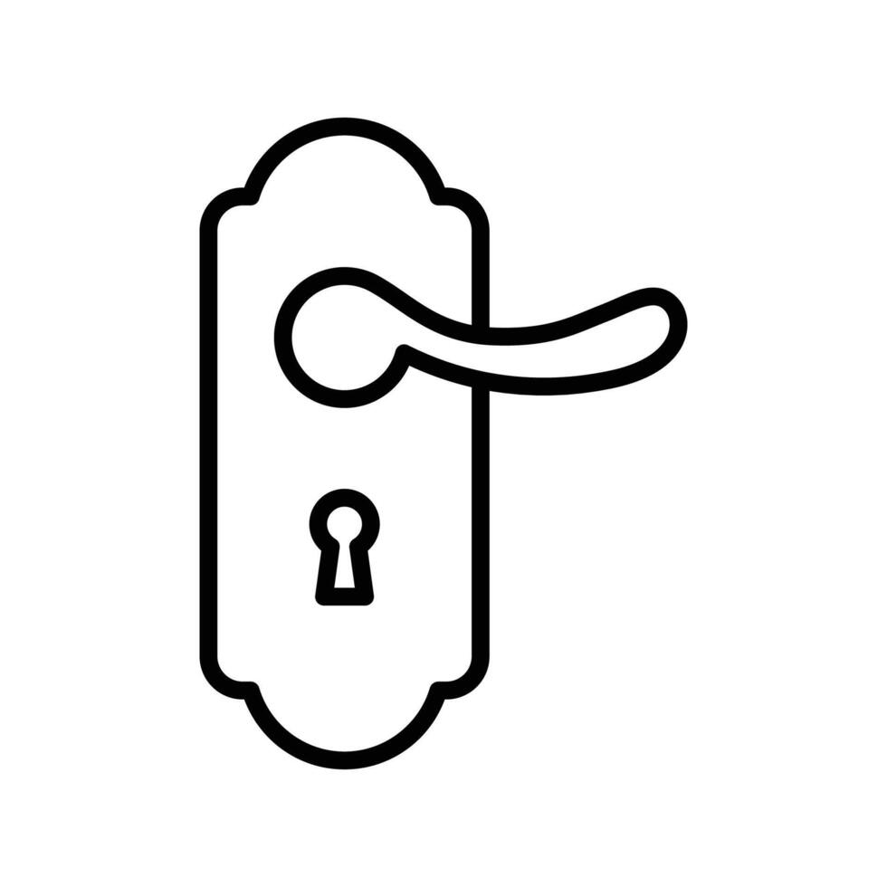 door handle icon vector design template in white background