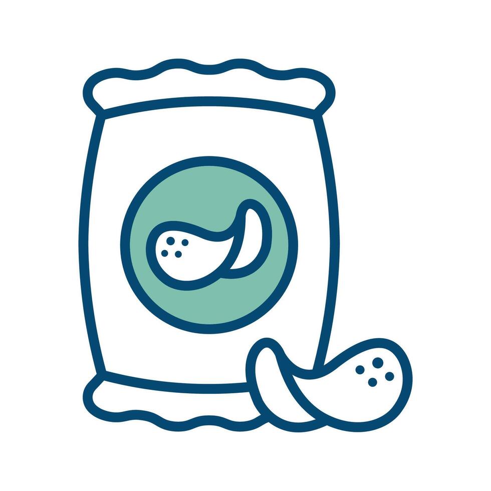 potato chips icon vector design template in white background