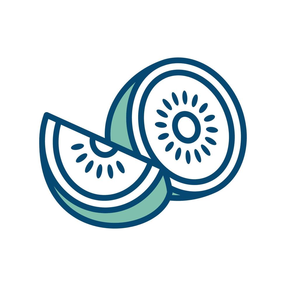 kiwi fruit icon vector design template in white background