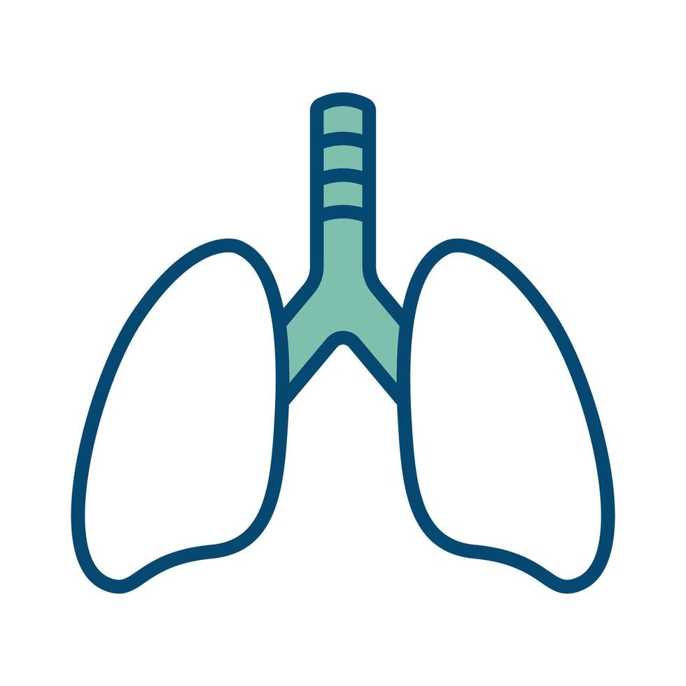 lungs icon vector design template in white background