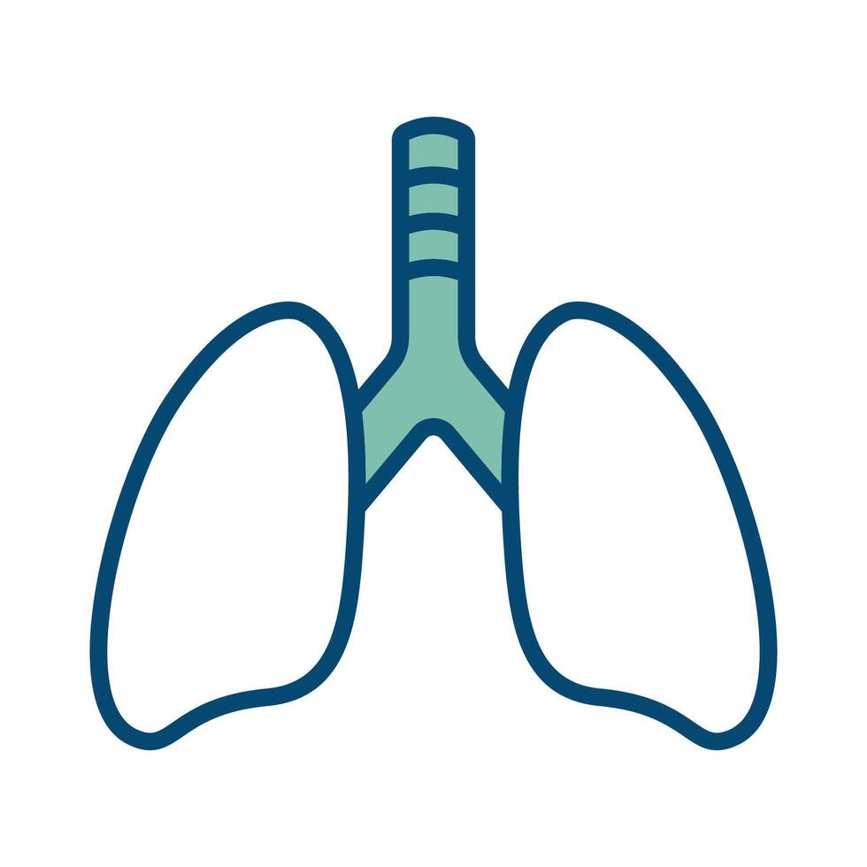 lungs icon vector design template in white background