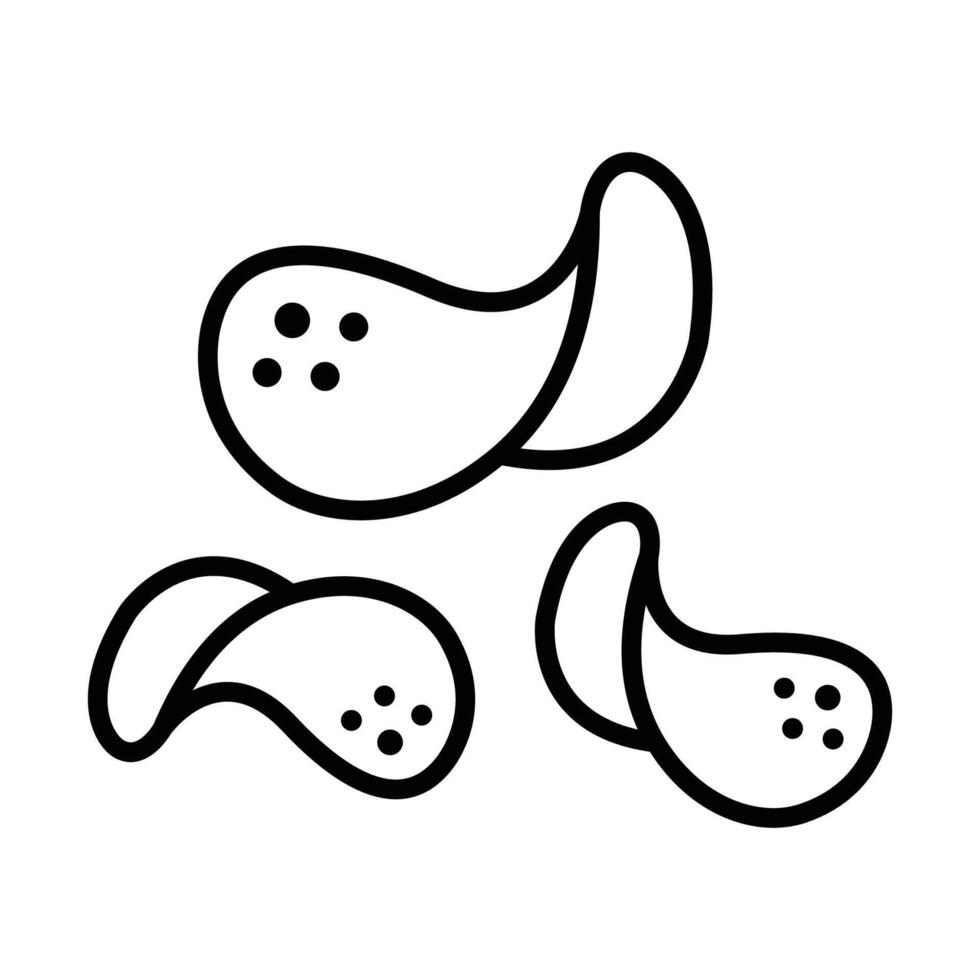 potato chips icon vector design template in white background