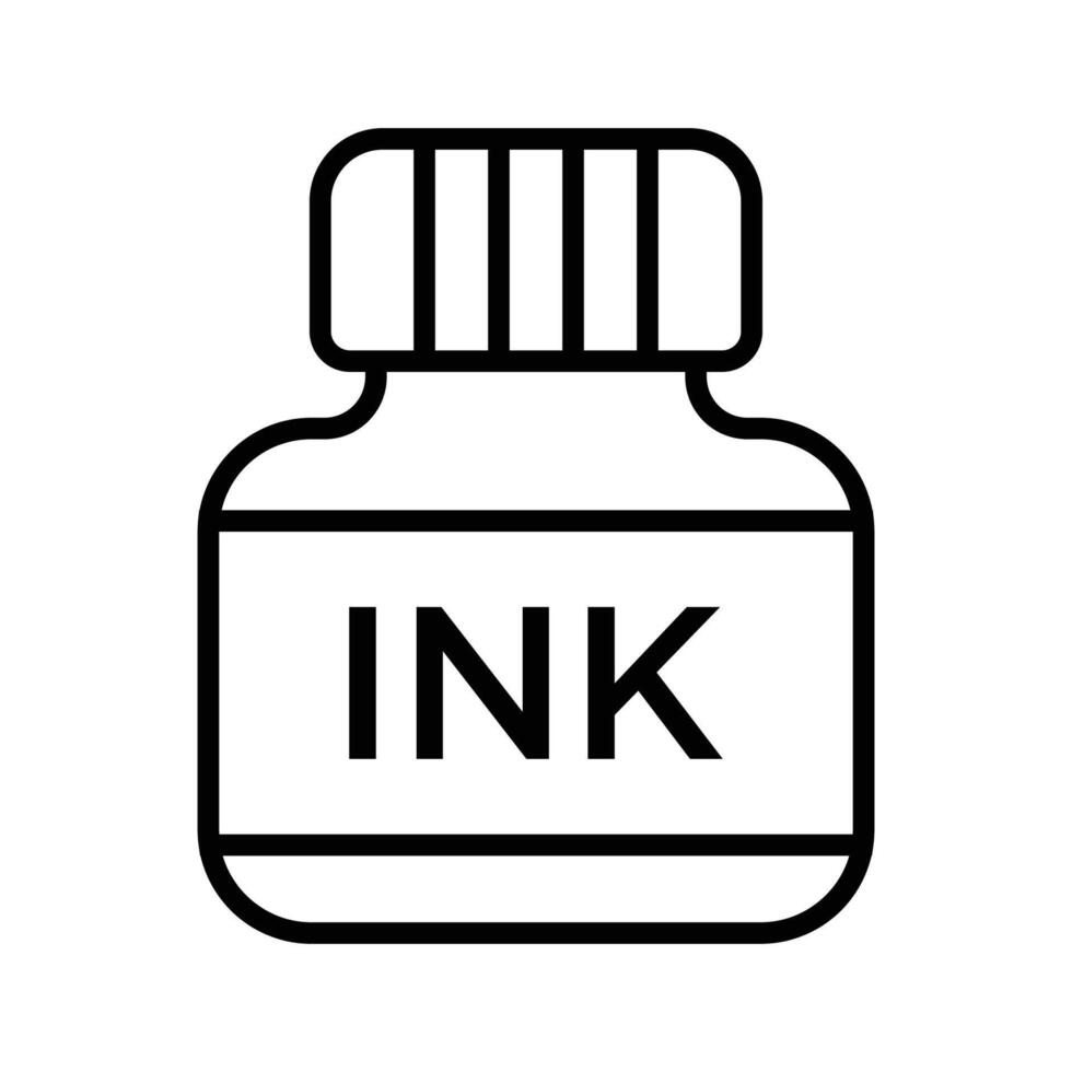 ink icon vector design template in white background