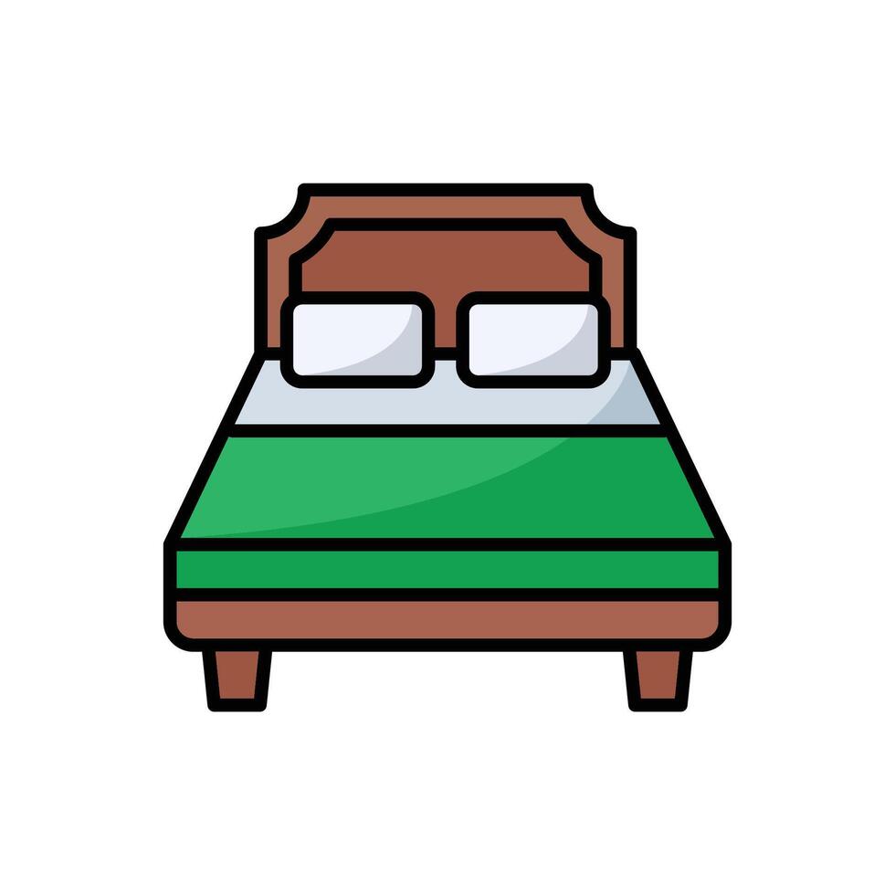 bed icon vector design template in white background