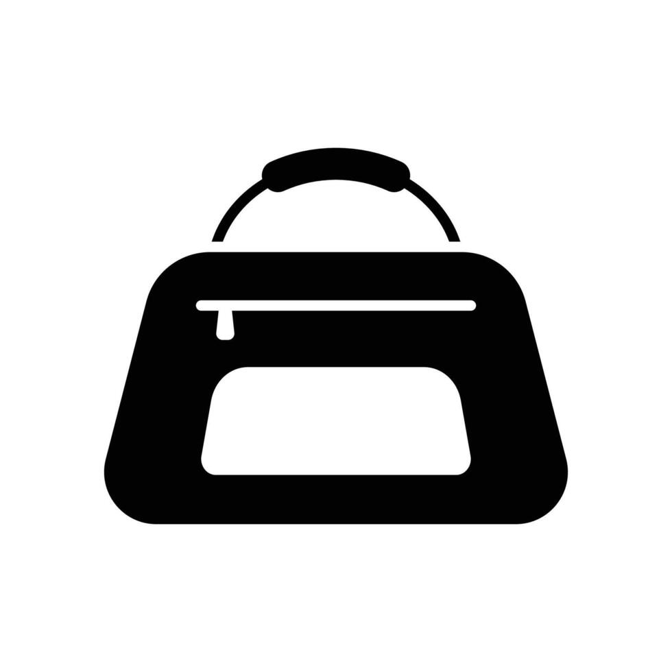 deporte bolso icono vector diseño modelo en blanco antecedentes