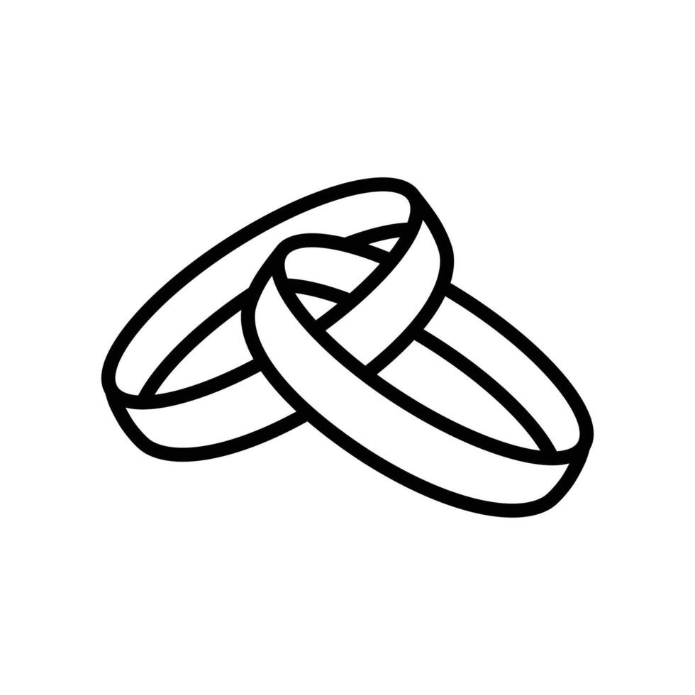 wedding ring icon vector design template in white background